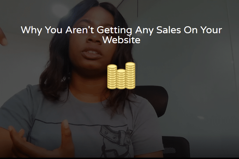 why you aren't getting sales on website